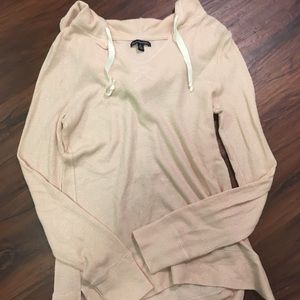 Long sleeve waffle shirt